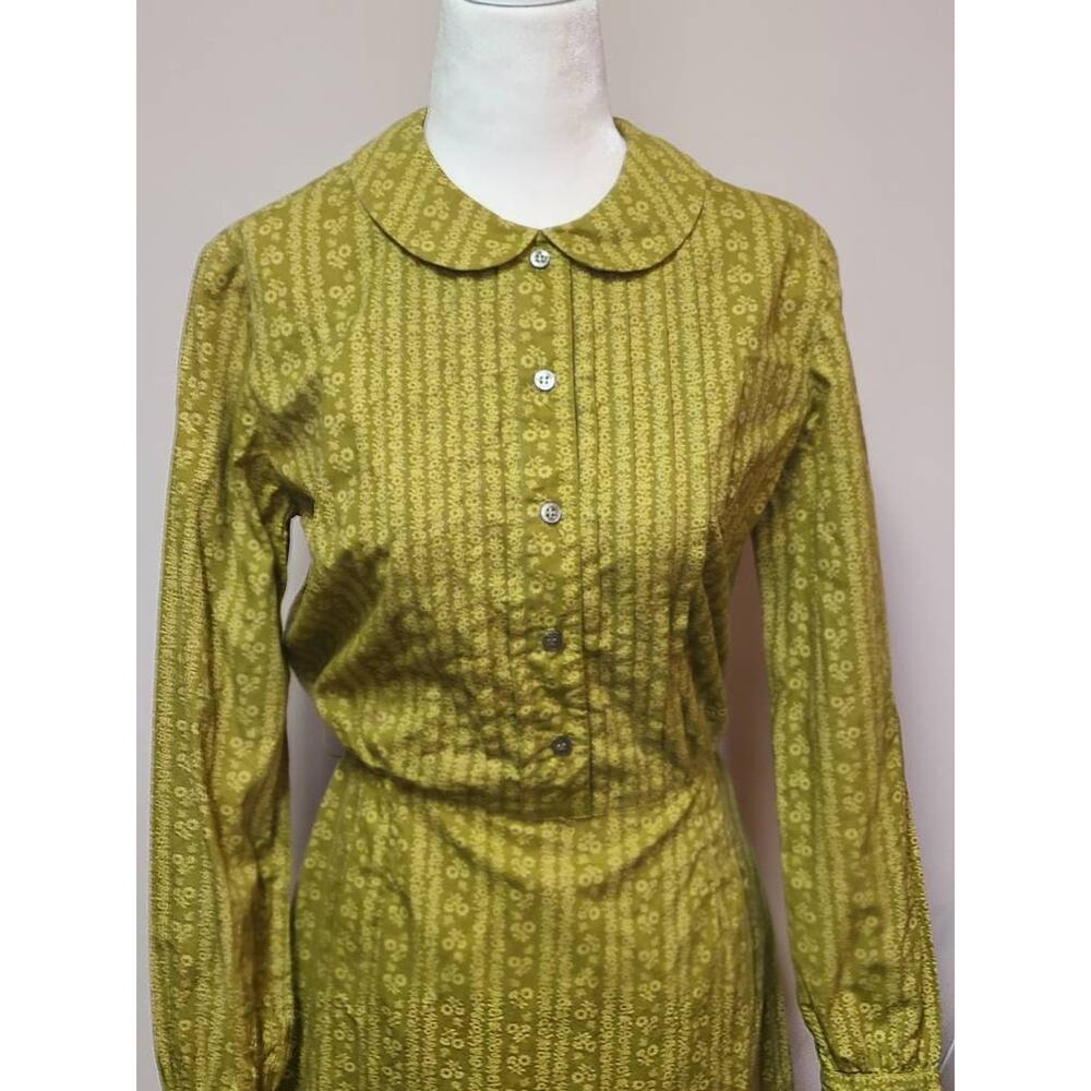 Womens Vintage Peter Pan Collar Mini Dress Size Small 1960s 60s Mod - Picture 7 of 7